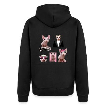 Bingus Meme - Veste à capuche bio Premium Unisexe - noir - Dos - Nico (187cm)