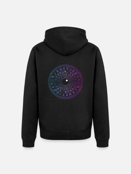 L’œil de l’univers - Veste à capuche bio Premium Unisexe - noir