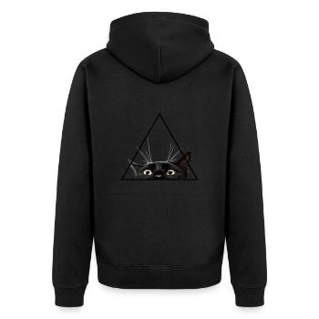 Harcèlement - Veste à capuche bio Premium Unisexe - noir - Dos - Nico (187cm)