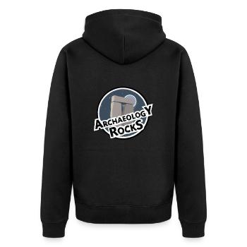 Archaeology - Stonehenge Trilithon - Archaeology - Unisex Premium Organic Zip Hoodie - black - Back - Nico (187cm)