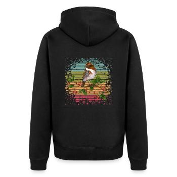 Oiseau - Veste à capuche bio Premium Unisexe - noir - Dos - Nico (187cm)