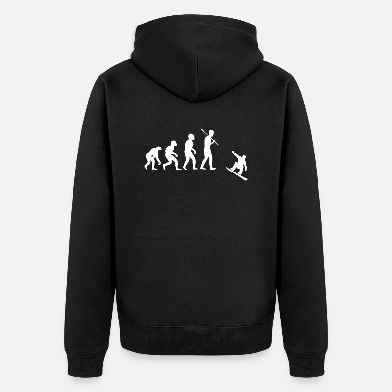 Snowboard Snowboarder - Veste à capuche bio Premium Unisexe - noir