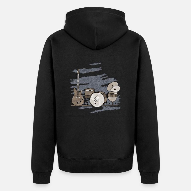 Instruments de musique - Veste à capuche bio Premium Unisexe - noir