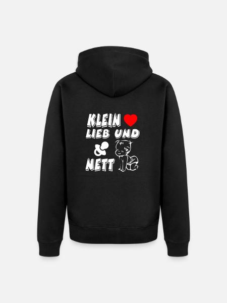 Baby - Unisex Premium Bio Zip Hoodie - Schwarz