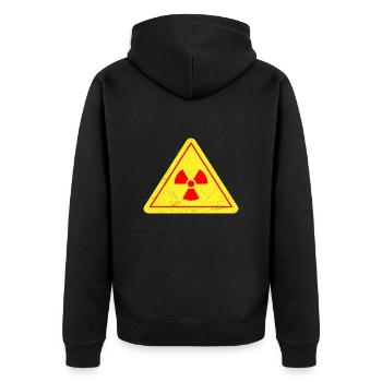 Sybmol Ionizing Radiation Warning Cadeau - Veste à capuche bio Premium Unisexe - noir - Dos - Nico (187cm)