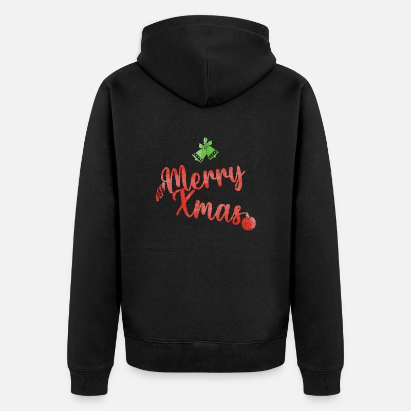 Merry Xmas pull de noel - Veste à capuche bio Premium Unisexe - noir