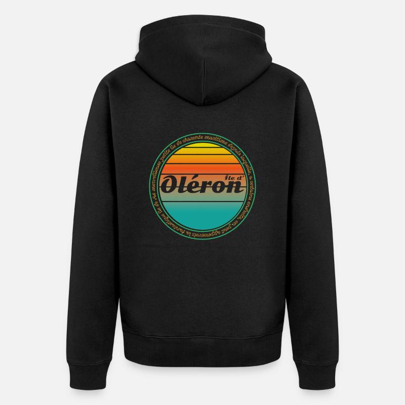 Oléron - Veste à capuche bio Premium Unisexe - noir