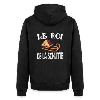 le roi de la schlitte - Veste à capuche bio Premium Unisexe - noir - Dos - Nico (187cm)