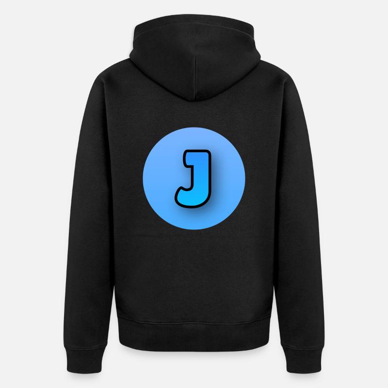 J - | de conception bleu - Veste à capuche bio Premium Unisexe - noir