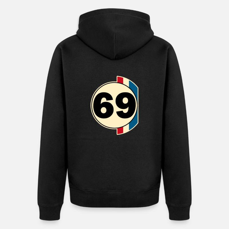 69 - Veste à capuche bio Premium Unisexe - noir