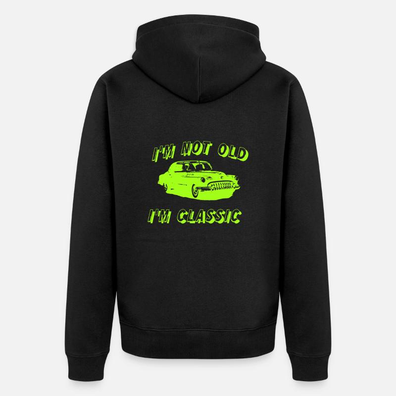 Auto - Unisex Premium Bio Zip Hoodie - Schwarz