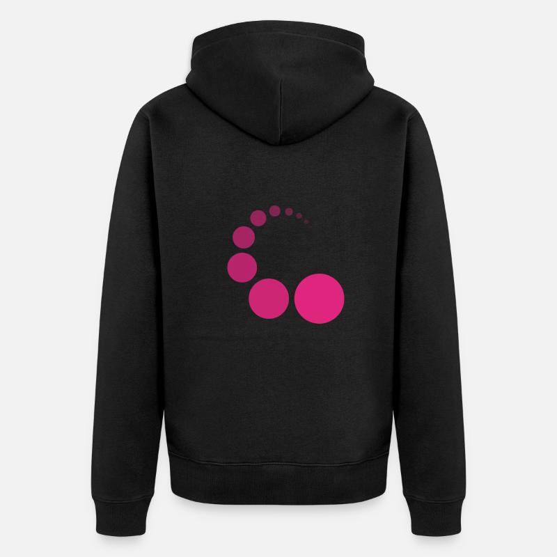 CIRCIRCLE PINK - Veste à capuche bio Premium Unisexe - noir