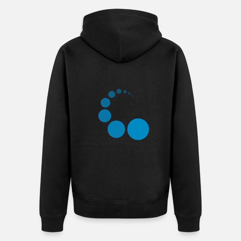 CIRCIRCLE BLUE - Veste à capuche bio Premium Unisexe - noir