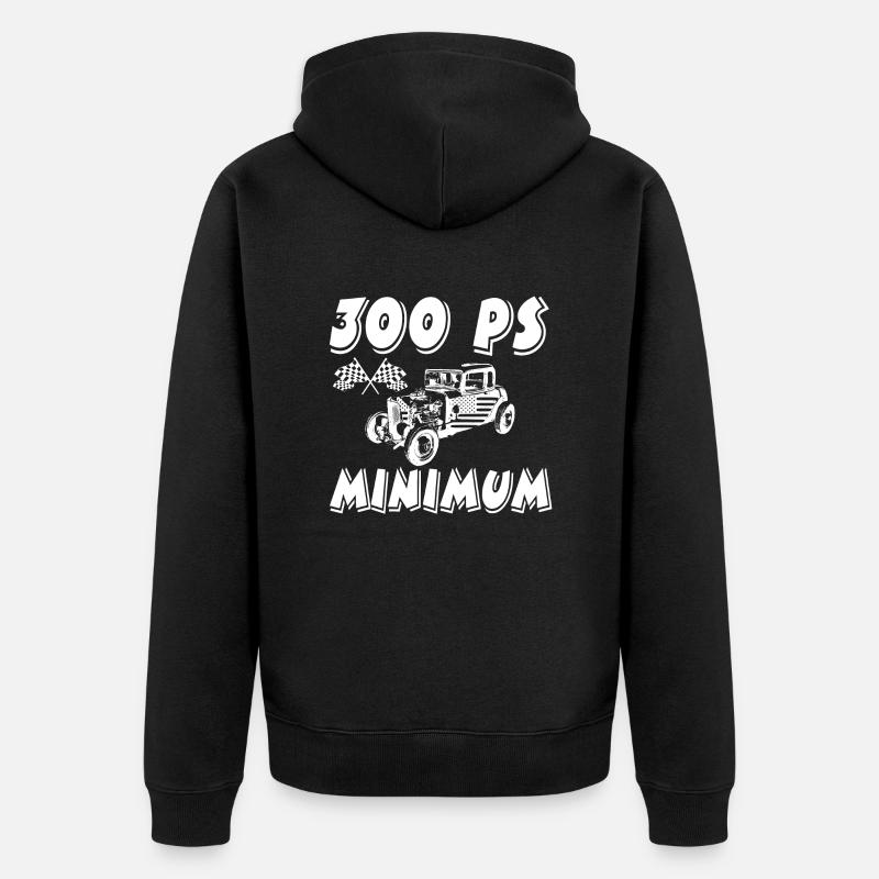 Auto - Unisex Premium Bio Zip Hoodie - Schwarz