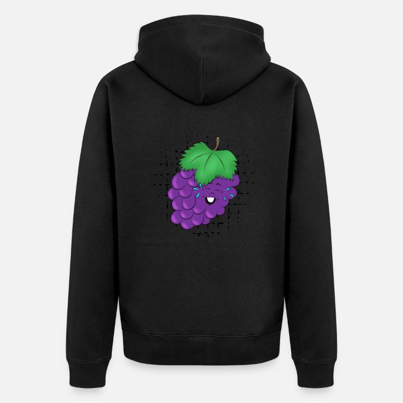 S’amuser avec Grape - Veste à capuche bio Premium Unisexe - noir