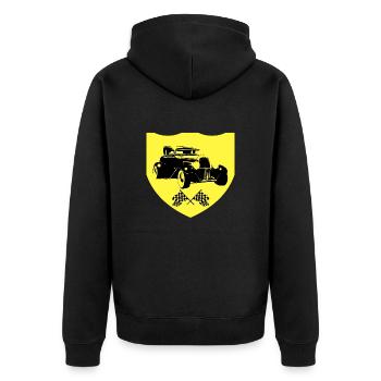 Voiture - Veste à capuche bio Premium Unisexe - noir - Dos - Nico (187cm)