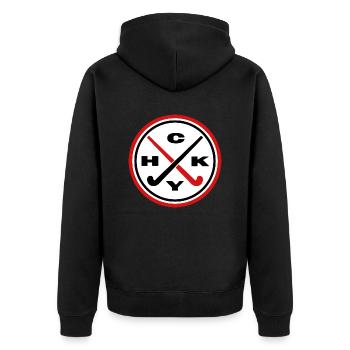 feldhockey hockey hockey hockey hockey gazon hcky - Veste à capuche bio Premium Unisexe - noir - Dos - Nico (187cm)