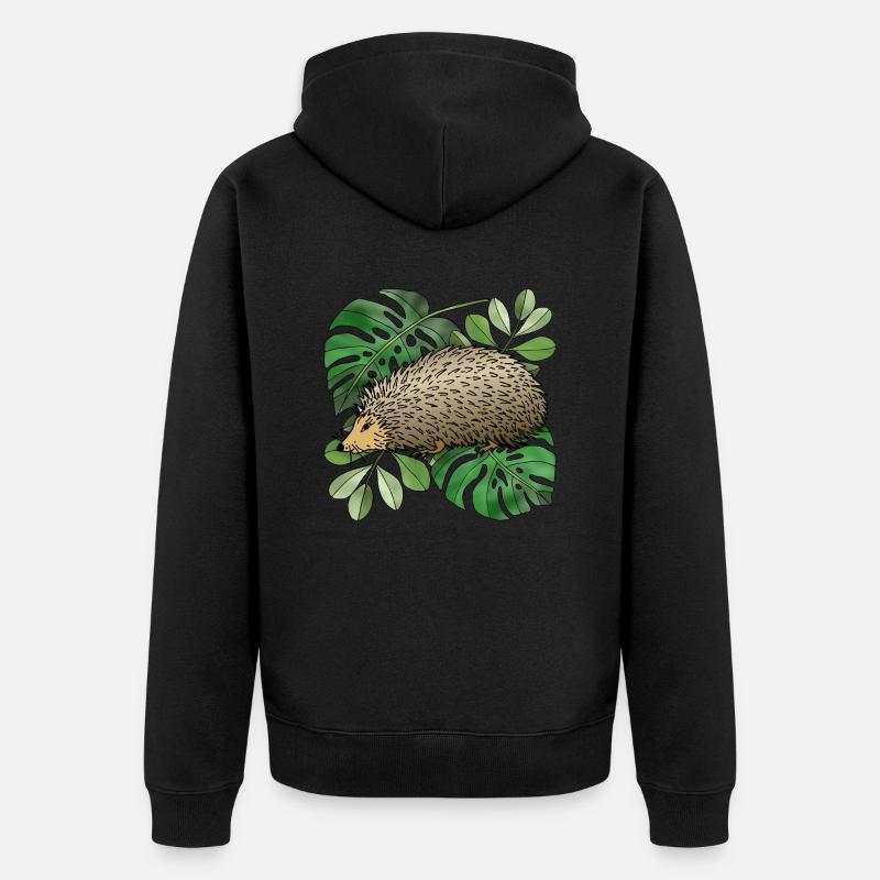 Hérisson - Veste à capuche bio Premium Unisexe - noir