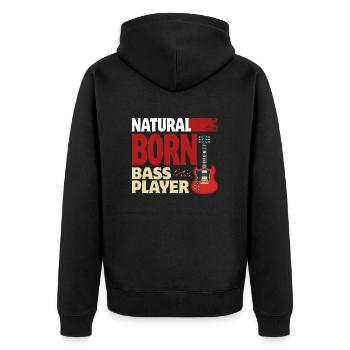 Natural Born Bass Player - Veste à capuche bio Premium Unisexe - noir - Dos - Nico (187cm)