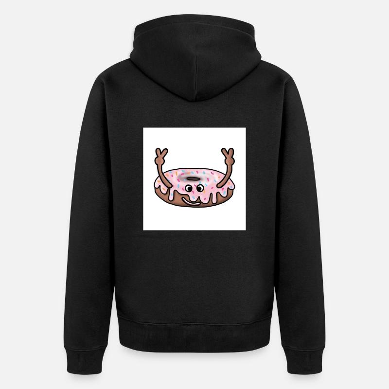 Beignet de paix - Veste à capuche bio Premium Unisexe - noir