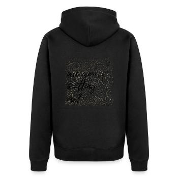 tu me tricotes ? Dictons, Cadeau - Veste à capuche bio Premium Unisexe - noir - Dos - Nico (187cm)