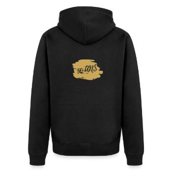 50 ans toujours beau gosse - Veste à capuche bio Premium Unisexe - noir - Dos - Nico (187cm)