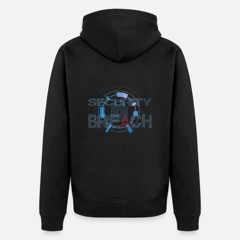 Faille de sécurité - Veste à capuche bio Premium Unisexe - noir