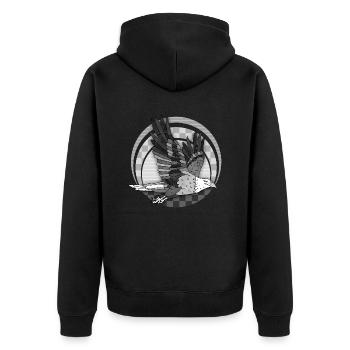 Oiseau - Veste à capuche bio Premium Unisexe - noir - Dos - Nico (187cm)