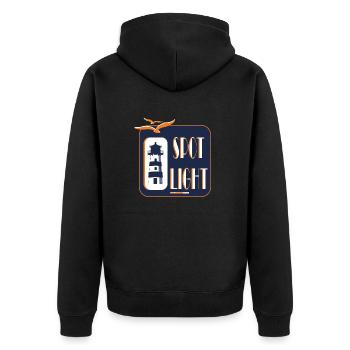 Cool phare motif mer côte plage cadeau - Veste à capuche bio Premium Unisexe - noir - Dos - Nico (187cm)