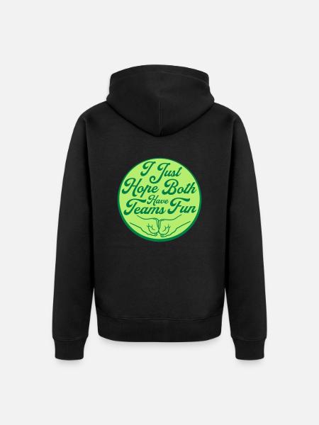 Both Teams Have Fun - Unisex Premium Organic Zip Hoodie - black