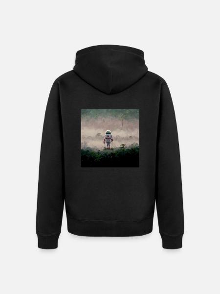 Lonely Voyager 016 - Unisex Premium Bio Zip Hoodie - Schwarz