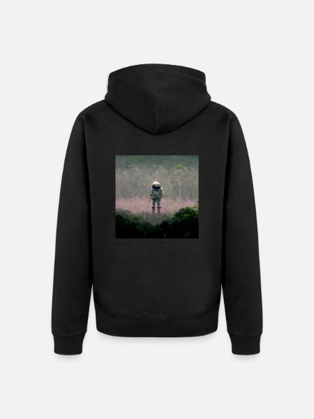 Lonely Voyager 039 - Unisex Premium Bio Zip Hoodie - Schwarz