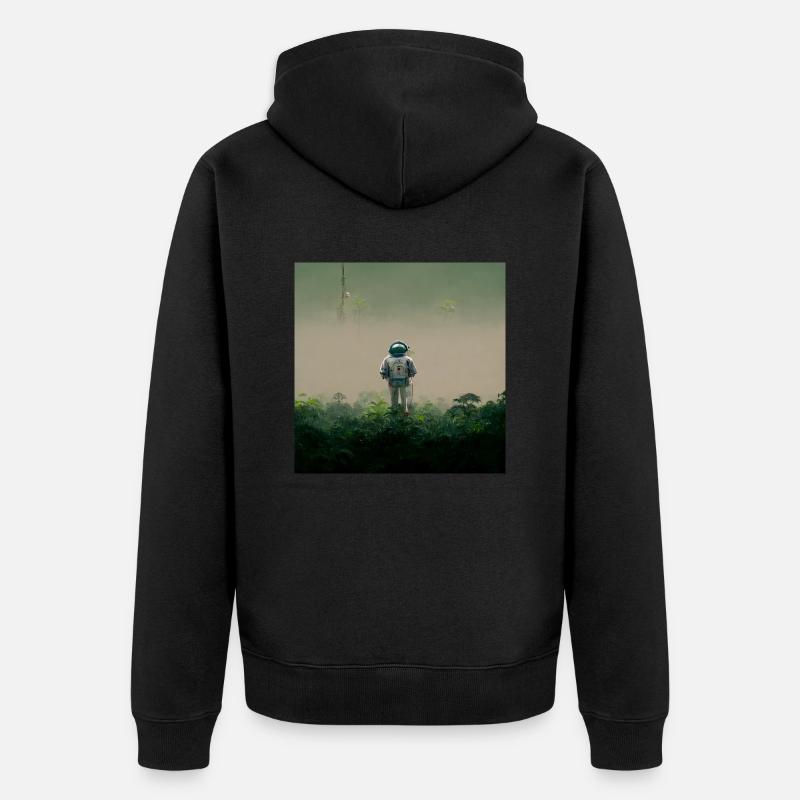 Lonely Voyager 059 - Unisex Premium Bio Zip Hoodie - Schwarz