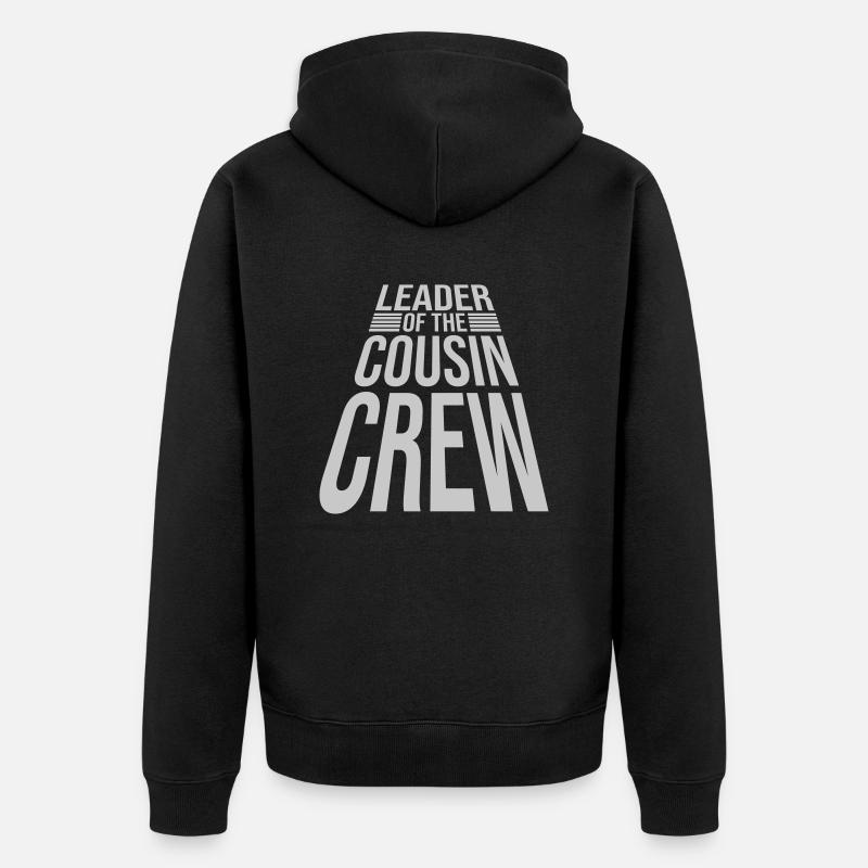 Leader Cousin Crew Team - Veste à capuche bio Premium Unisexe - noir