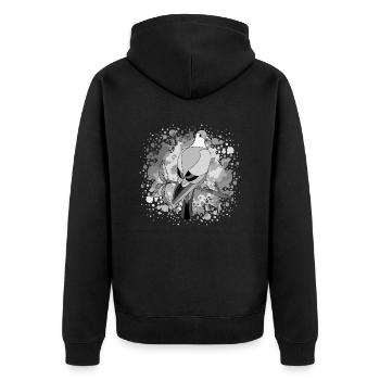 Oiseau - Veste à capuche bio Premium Unisexe - noir - Dos - Nico (187cm)