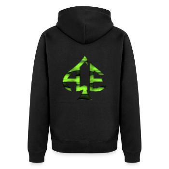 Ace of Spades Casino poker jeux de cartes chance d’argent - Veste à capuche bio Premium Unisexe - noir - Dos - Nico (187cm)