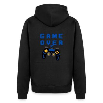 Fin du jeu - Veste à capuche bio Premium Unisexe - noir - Dos - Nico (187cm)