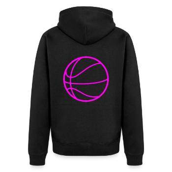 Basket-ball - Veste à capuche bio Premium Unisexe - noir - Dos - Nico (187cm)