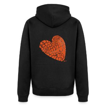 MORCEAUX - Veste à capuche bio Premium Unisexe - noir - Dos - Nico (187cm)