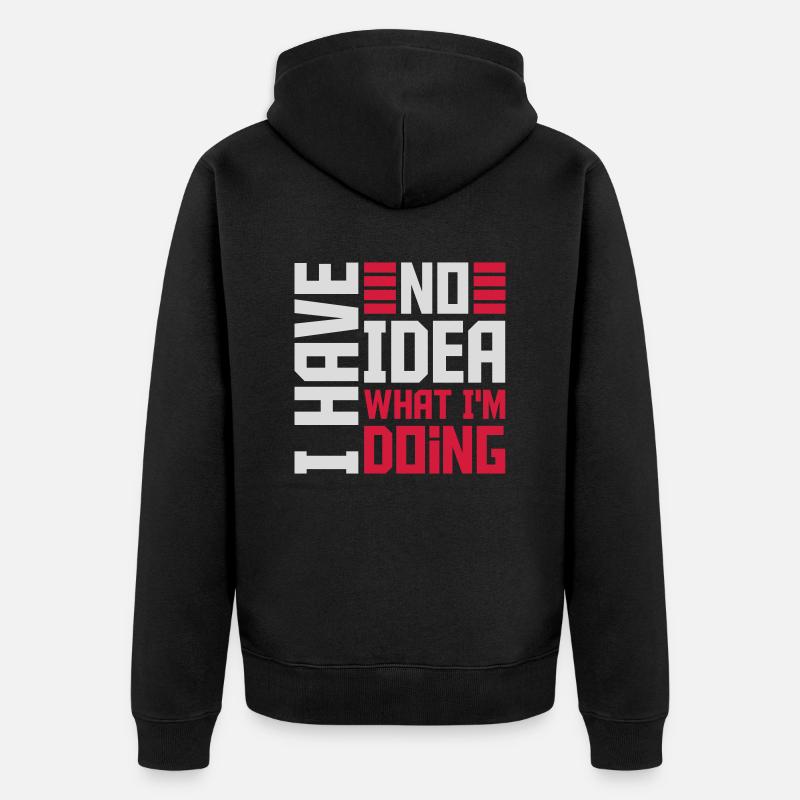 Aucune idée - Veste à capuche bio Premium Unisexe - noir