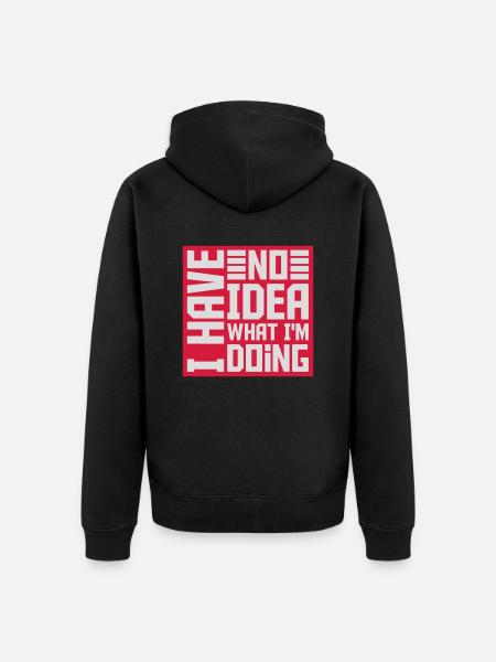 Aucune idée - Veste à capuche bio Premium Unisexe - noir