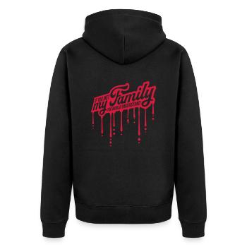 you would understand quote - Unisex Premium Organic Zip Hoodie - black - Back - Nico (187cm)