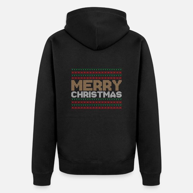 Joyeux Noël - Veste à capuche bio Premium Unisexe - noir