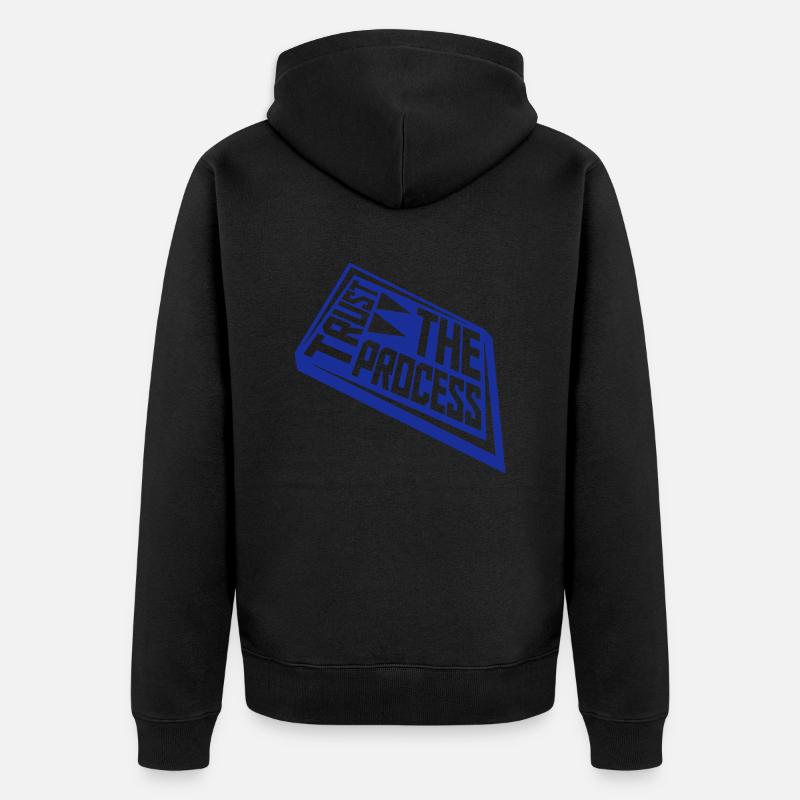 faire confiance au processus Devis - Veste à capuche bio Premium Unisexe - noir