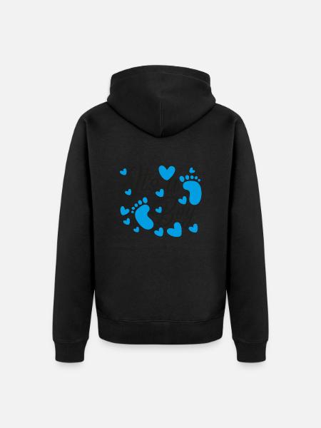Its A Boy Pregnancy - Veste à capuche bio Premium Unisexe - noir