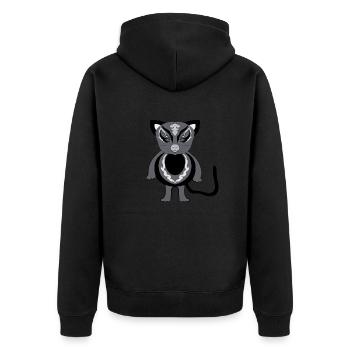 Chat - Veste à capuche bio Premium Unisexe - noir - Dos - Nico (187cm)