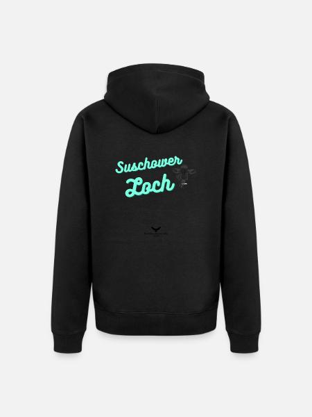 Spreewald Suschower Loch - Unisex Premium Bio Zip Hoodie - Schwarz