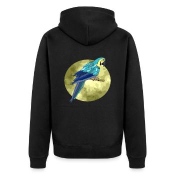 Oiseau - Veste à capuche bio Premium Unisexe - noir - Dos - Nico (187cm)