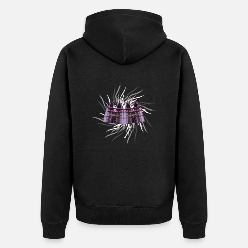 Caissons Du Diable - Veste à capuche bio Premium Unisexe - noir