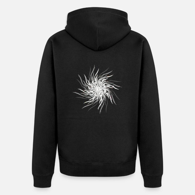 Arctic Sun - White - Veste à capuche bio Premium Unisexe - noir
